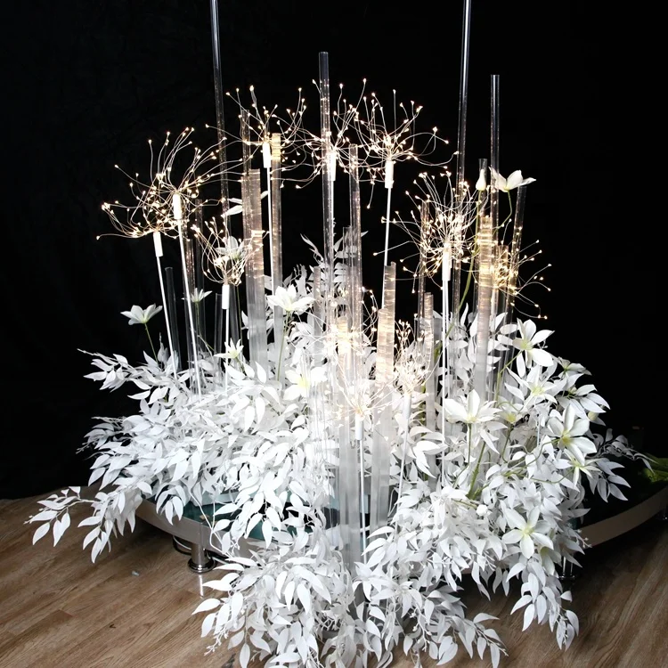 2019 latest wedding decorations fireworks ground pin lamp stage Decoration for wedding party event, christmas LED decoration