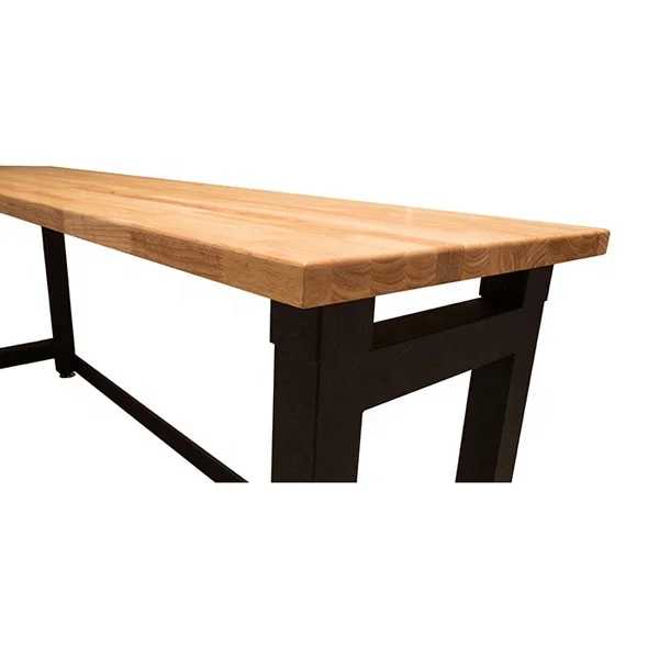 HOIFAT garden garage furniture 8/6/4 foot steel metal frame hardwood woodworking table workbench