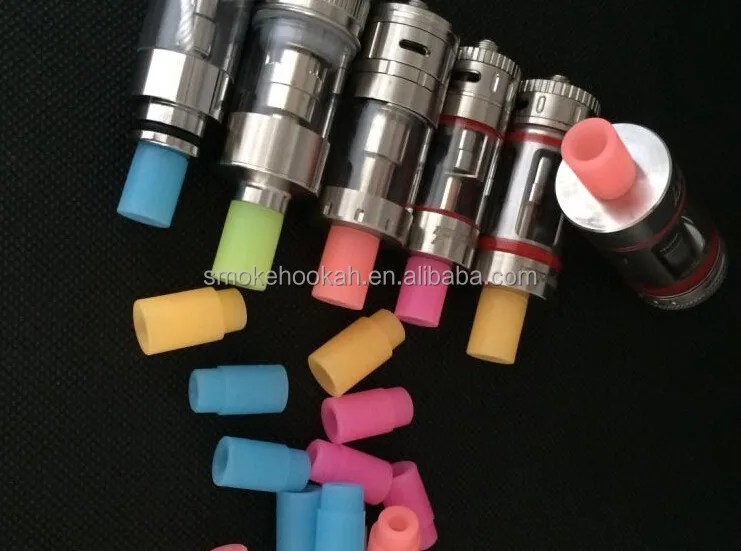 In stock flexible silicone testing drip tip, for 510 electronic cigarette atomizer, 510 mouthpiece cap