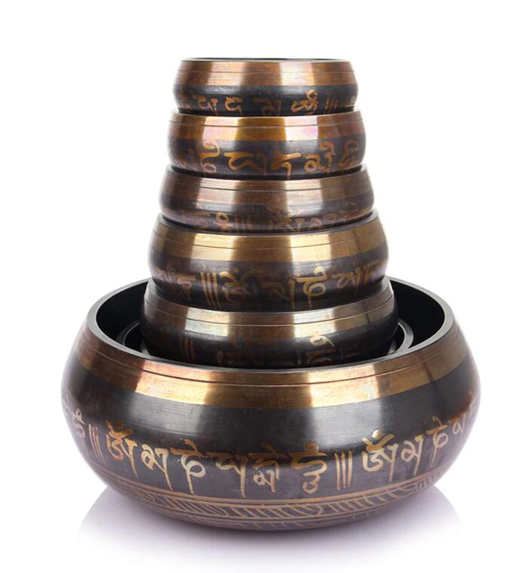 Чаша Гималайская ручной работы из Непала, оптовая продажа, тибетские поющие чаши для йоги, медитации, релаксации, лечения и успокоения, 8 см, 8,5 см