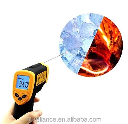 Digital Surface Heat Temperature Temp Gun Measuring Up to 1022F degree Laser IR Infrared Thermometer for Industry