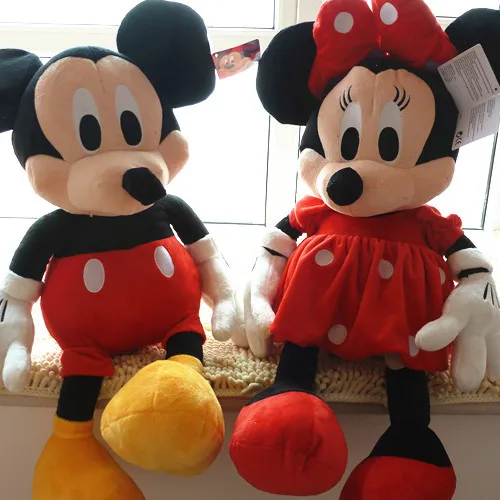 Freeshiping 72 cm big size mickey mouse plush toy mickey and Minnie Mouse soft toy 1pair