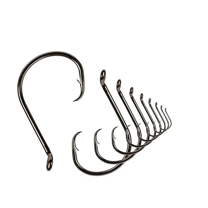 7385 Top quality high carbon steel sea large fishing single hooks with Circled, boat fishhook