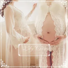Fashion Lace Maternity Dresses White Maternity Photography Props Sexy Pregnant Dress Pregnancy Dress for Maternity Photo Props