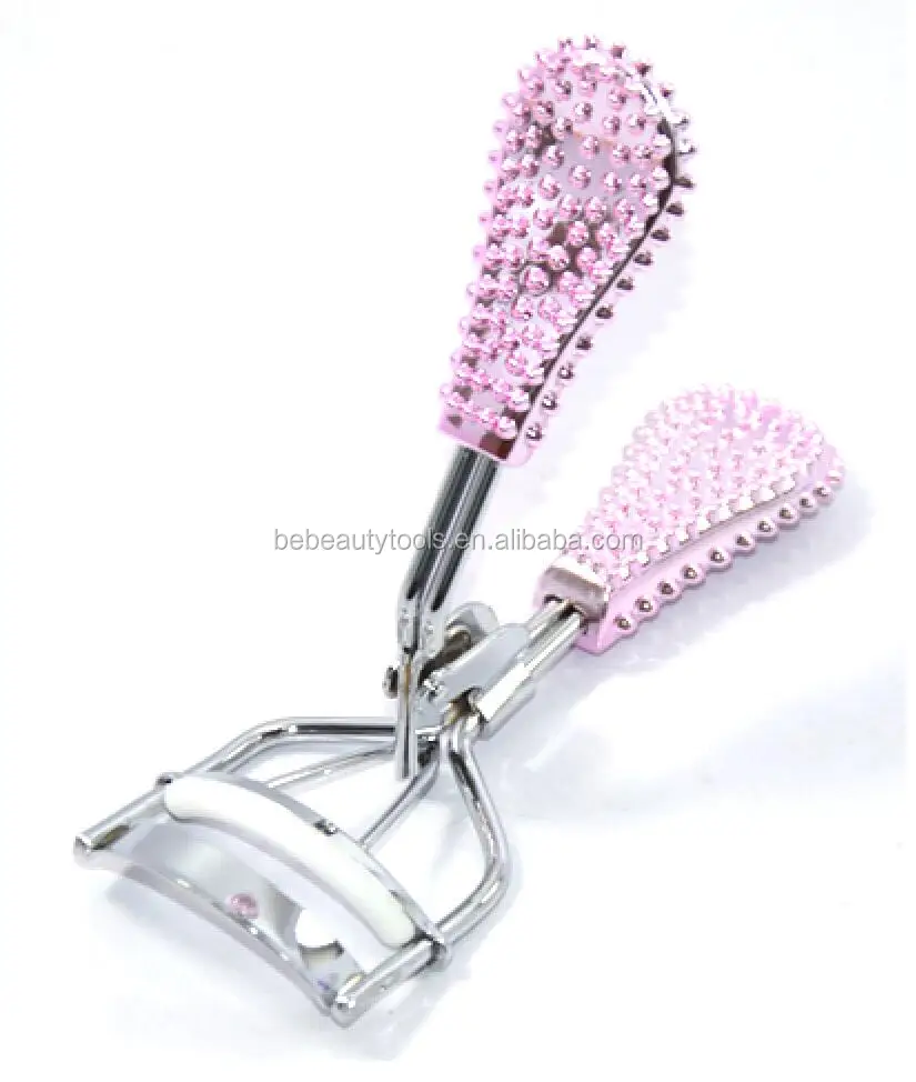 Fancy beauty bling cosmetic tool ergonomic handle last all day for all type length natural false eyelash curlers
