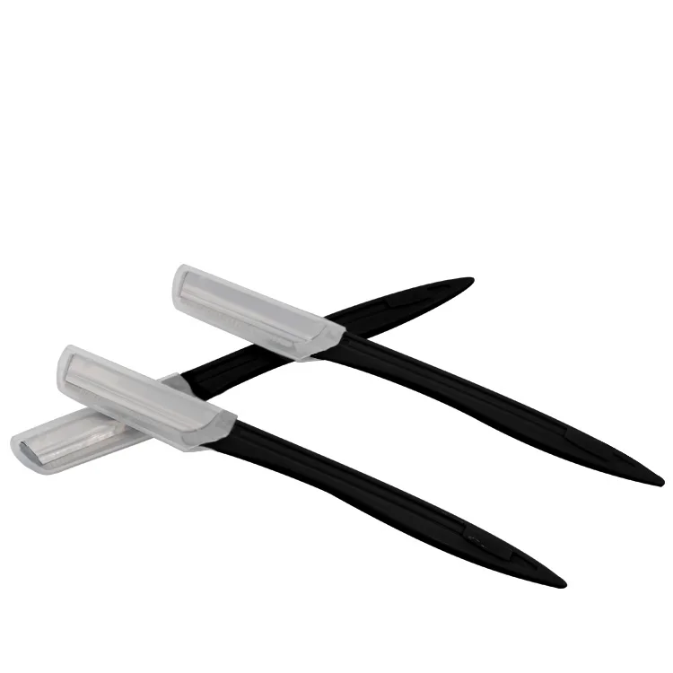 Eyebrow hair removal facial ladies razor eyebrow shaping knife beauty tools abs harder material handle eyebrow trimmer
