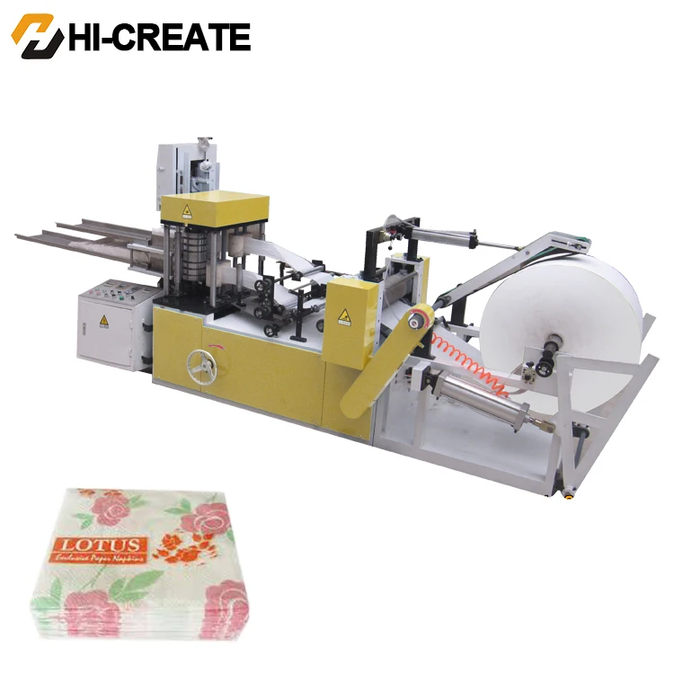 Full automatic double layer paper napkin making machine