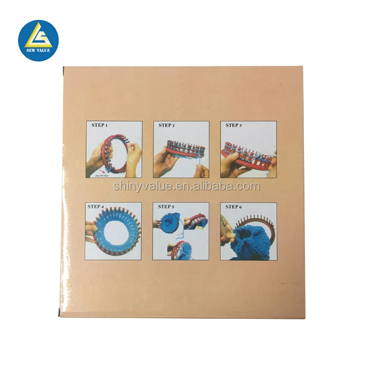 4pcs round plastic circular quick hand tools scarf knitting ring tools set loom knitting for DIY