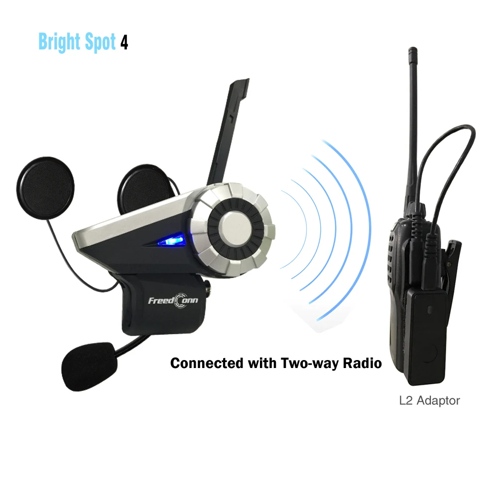 1pc Freedconn T-Rex 8 Riders talk at the same time 1500m T-Rex Motorcycle helmet Bluetooth Headset Intercom headphone