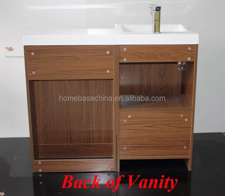 Hot Sale MDF white painted bathroom vanities two door bathroom furniture