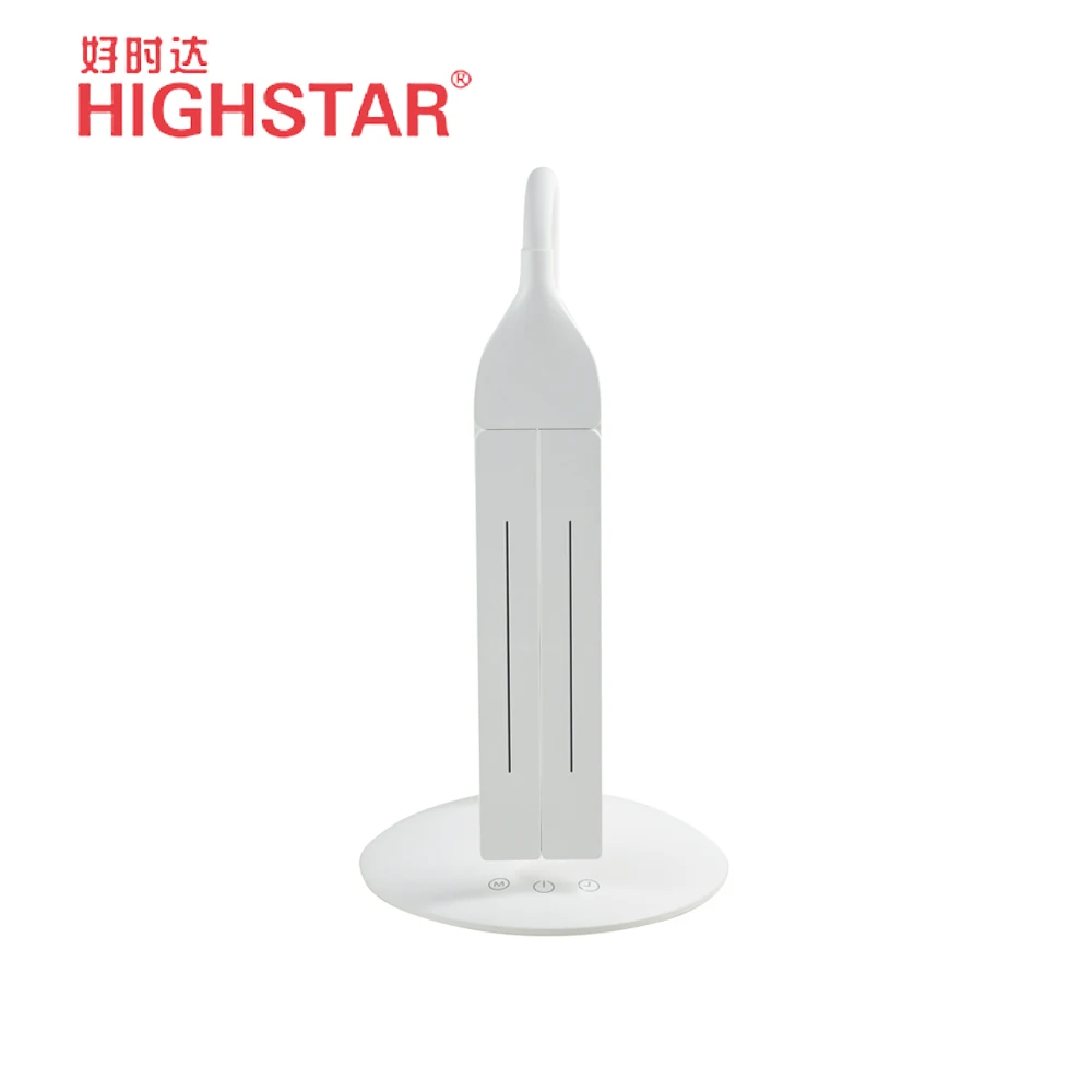 two in one Led Book Cordless Reading Desk Lamp with two lamp heads, portable lamp with rechargeable battery