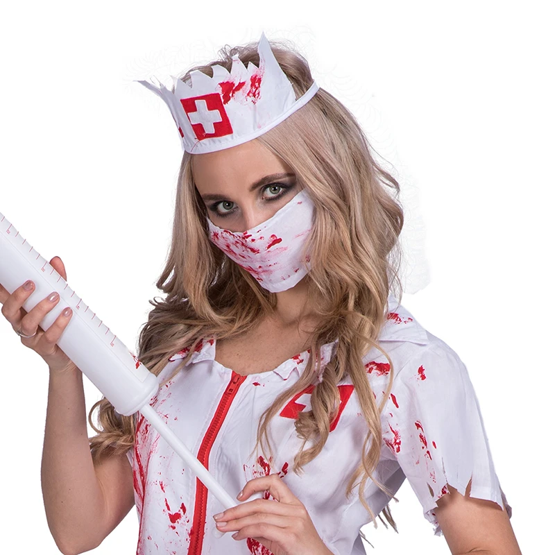 Halloween party sexy bloody nurse zombie cosplay costume for women girls fancy dress