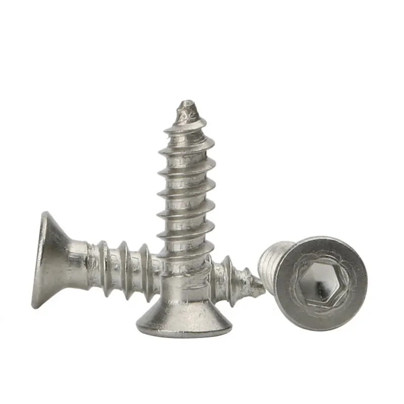 Stainless Steel Hex Flat Countersunk Head Self-Tapping Screws
