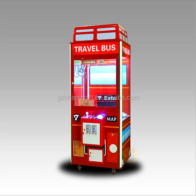 Coin Operated BUS Station Wooden Claw Crane Gift Game Machine|Claw Crane Prize Gift Toy Gift Game MachineManufacturer