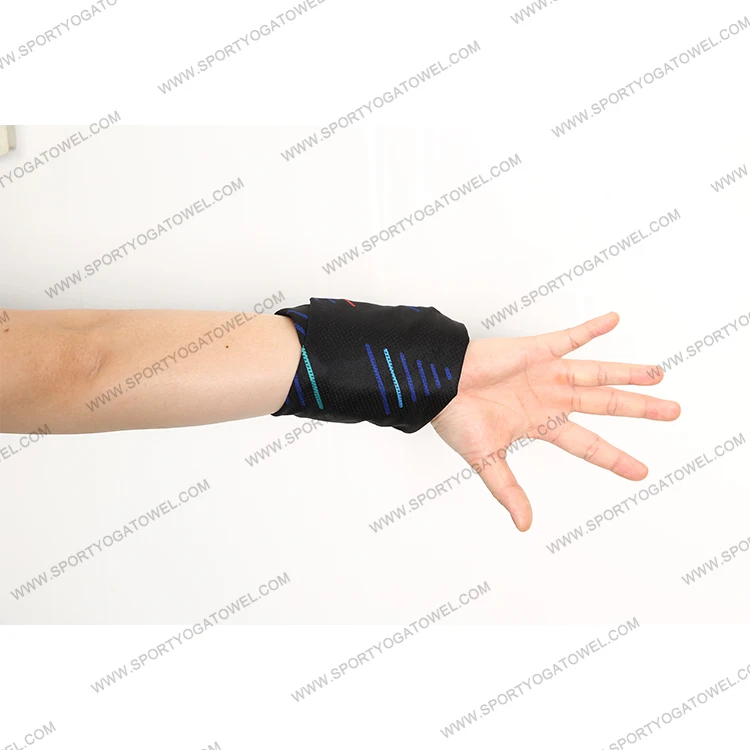 Super absorbent instant cooling printed ice sweat towels for sport gym runners