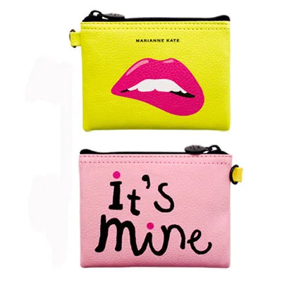 Hot Selling Cute Girls Cartoon Leather Wallet Mini Coin Purse
