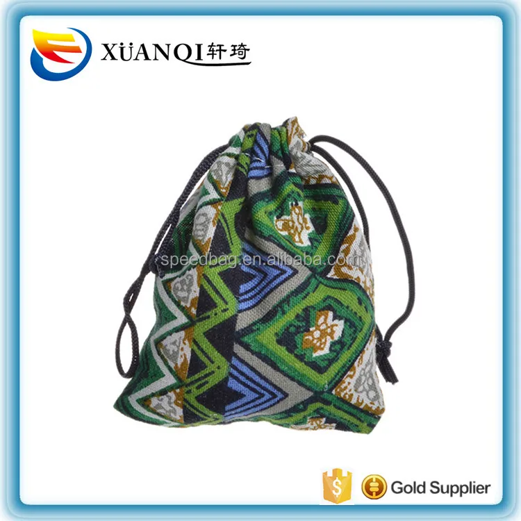 Stock small color cotton Indian ethnic  jewelry pouch bag vintage cotton gift bags