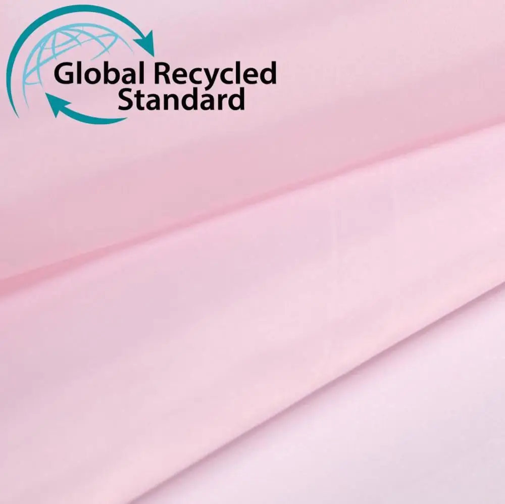 Shengze direct textiles factory 100% RPET fashion recycled Chiffon Fabric for garments