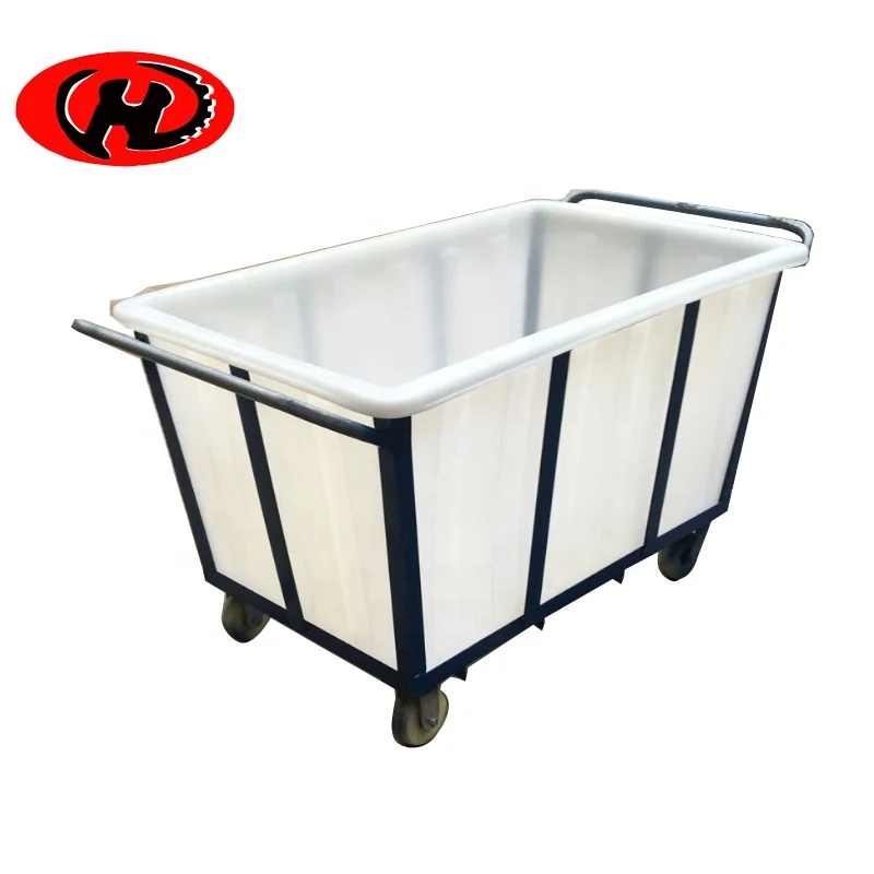 laundry cart  plastic container LDPE laundry trolley durable water tank with wheels