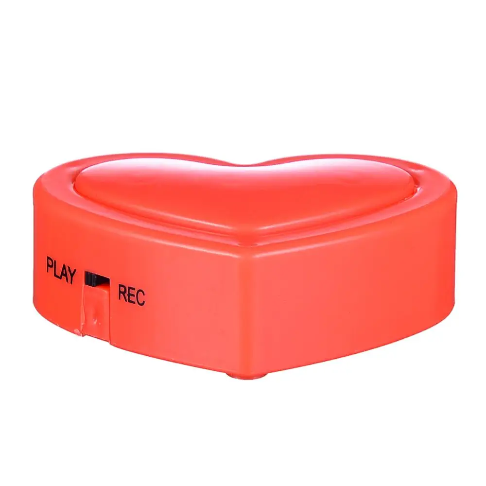 Voice recorder button for plush recordable heartbeat teddy bear voice recorder toy heart voice recording device