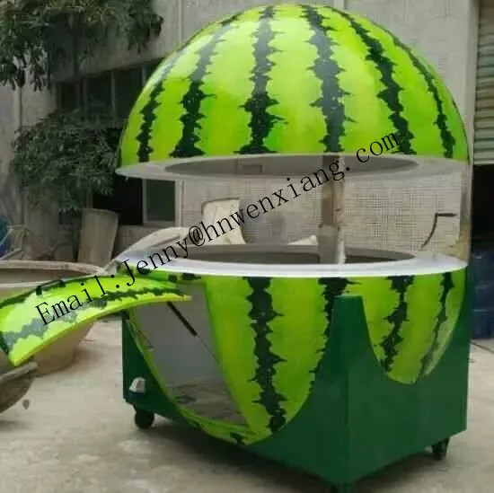 lemon orange watermelon fuit shape food cart food trailer food trucks