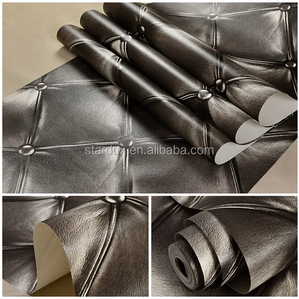 
High Quality Home Decoration Leather Wall Paper PE / EVA Foam 3D Wallpaper HD 