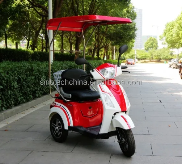 factory low price three wheel electric mobility scooter with roof