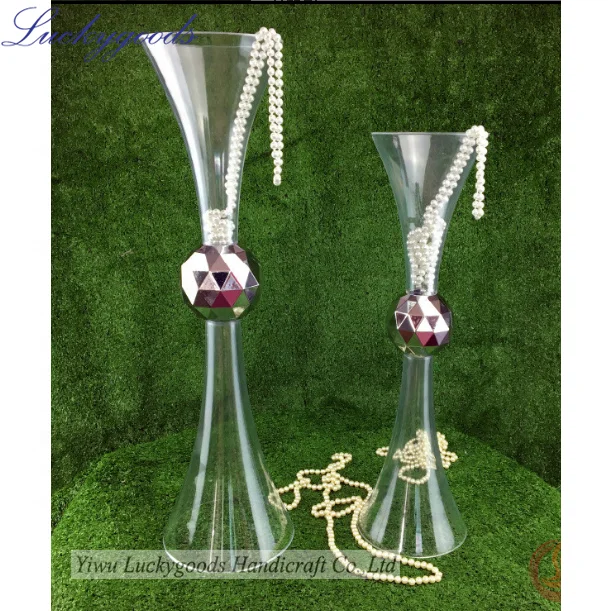 LDJ934 gold plating table top wedding centerpiece crystal ball candle holder wholesale