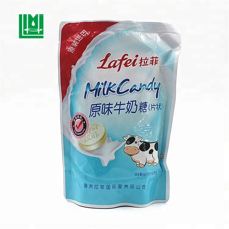 Stand Up Plastic Sugar Milk Snack Food Packaging Bag
