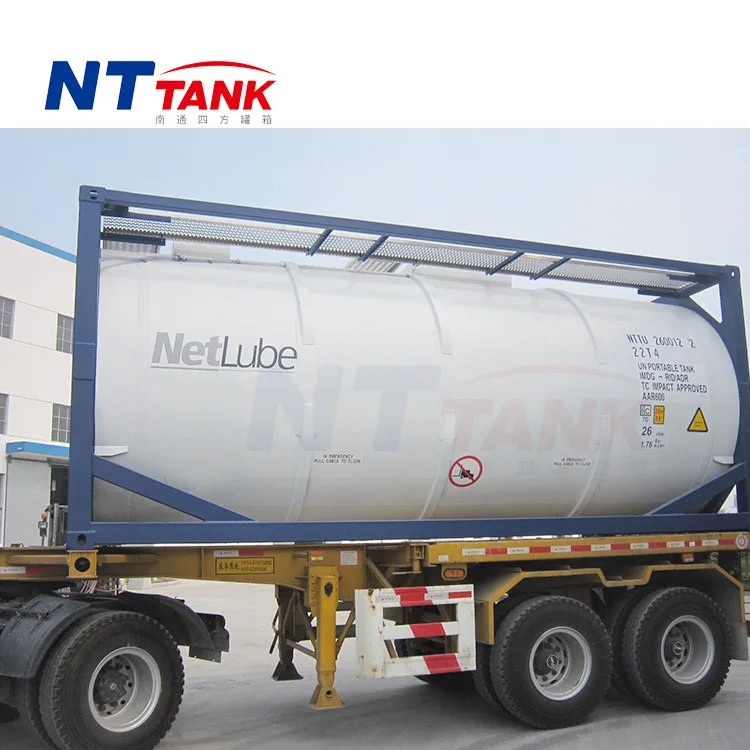 
Good price stainless steel liquid transportation iso tank container 