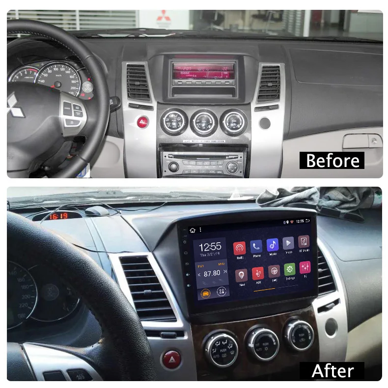 Android 11 Car Dvd Player Radio Video Gps Navigation Multimedia for Mitsubishi Pajero/montero/sport 2013-2017 9 Inch 8 Cores Ce