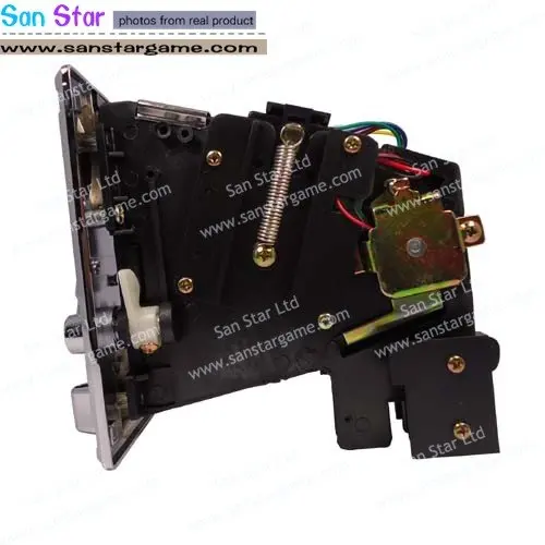 Coin selector mechanical multi coin acceptor selector