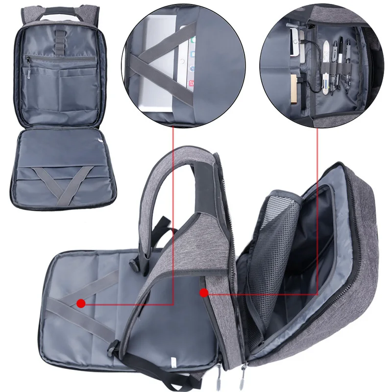 
Make to Order anti theft school backpack/laptop bags 
