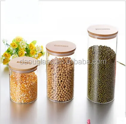 
Borsilicate glass tea caddy ,tea canister,glass jar with lid. 