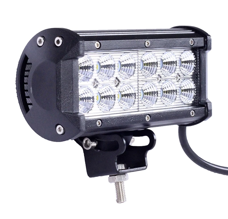 
Dual row straight 12v 24v 36w led fog light bar 12v led light bar truck 