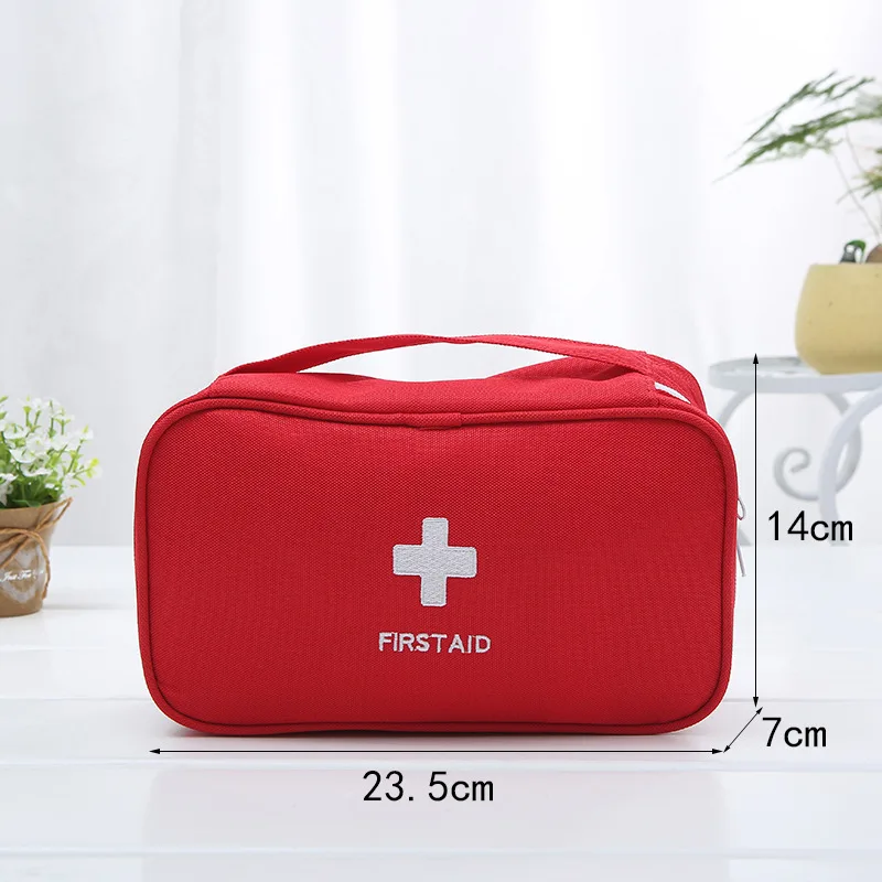 Custom portable red medical bag travel oxford emergency first aid kit bag for promotion