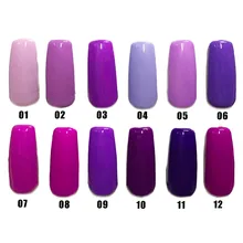 Free shipping Noble purple series 6 pcs MIJIQUAN gel nail polish 15ml 12 colors for choice