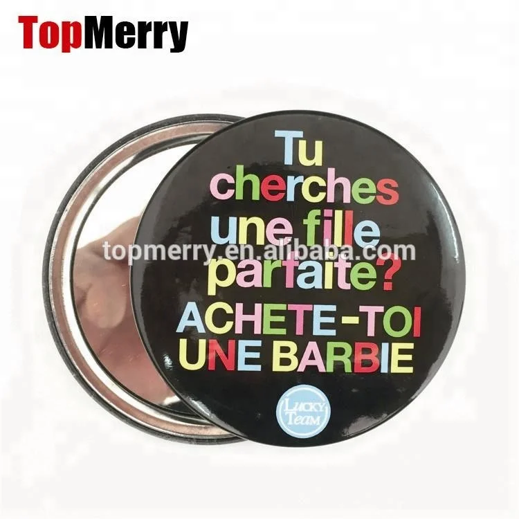 Factory offer custom hand pocket mirror on sale