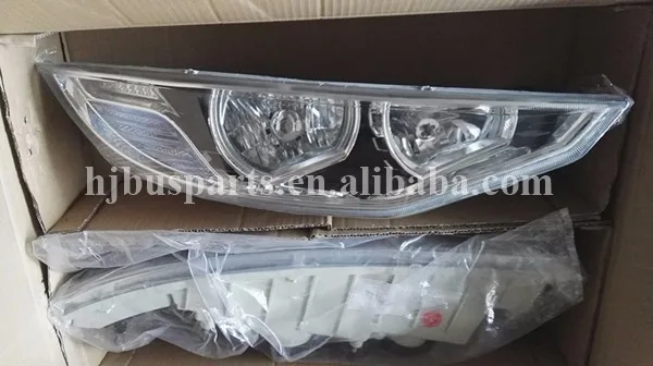 
Wholesale market Sunlong bus head lights replacement OEM H-QZ602x302L RH LED head lamp 