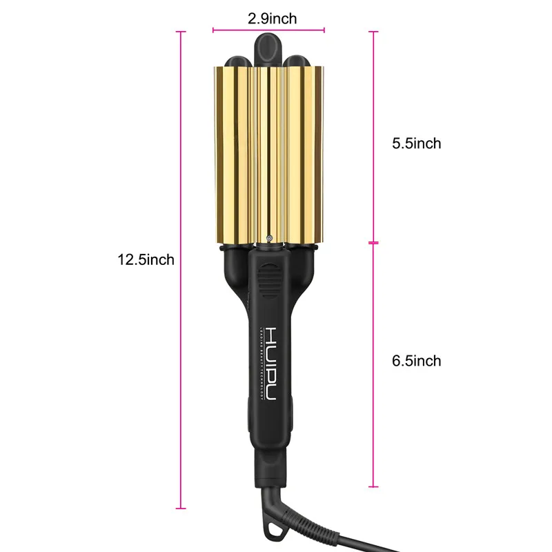 triple magic hair curler curling machine hair roller with factory price