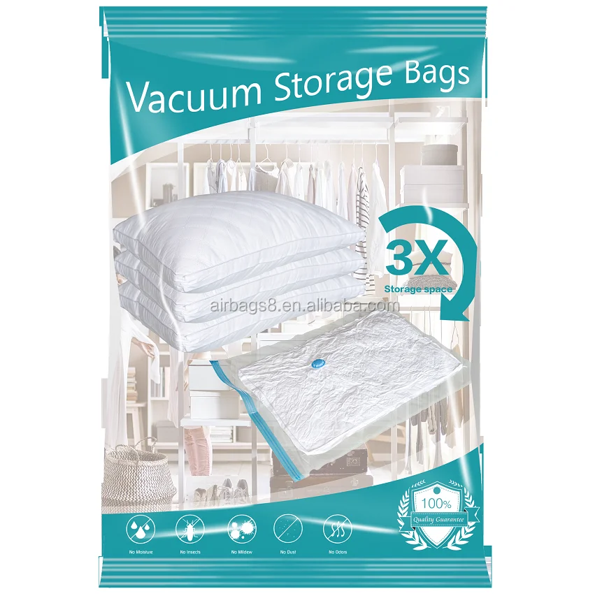 Reusable Vacuum Compressed Bag For Clothes Storage Wholesale Airbaker Space Saver Vacuum Storage Bag