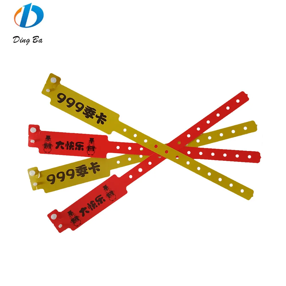 New Product Water Resistance Composite Paper  Hard Plastic Bracelet / Wristbands Tickets For VIP with RFID nfc chip