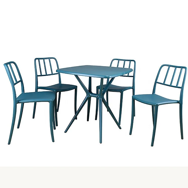 Dining Table Coffee Chatting Table Creative New Solid PP Material with Assemble set Design Table for Home furniture