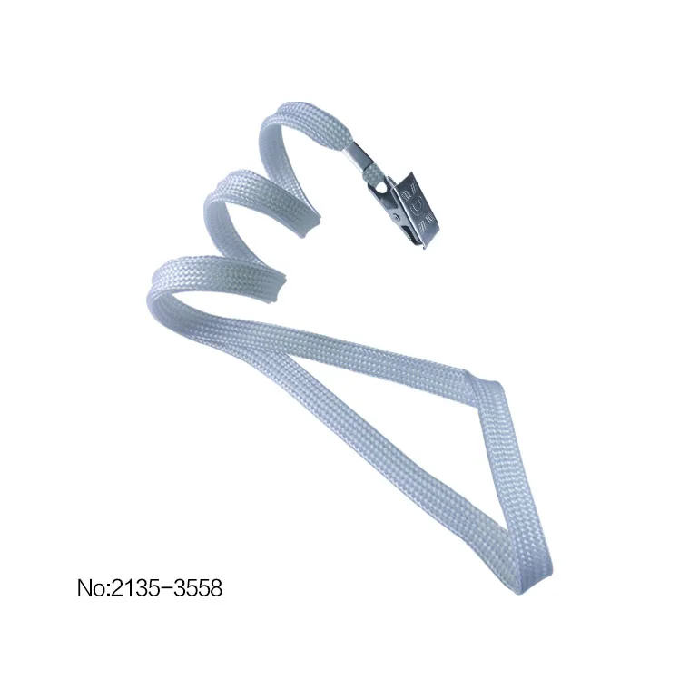 2135-3551 10 мм (3/8 дюйма) плоский плетеный полипропиленовый шнурок с зажимом Bulldog и металлической обжимной отделкой