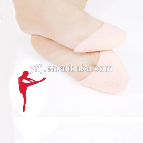 Мягкие силиконовые гелевые пуанты для балета, танцевальной обуви, протектор для пальцев ног с дышащим отверстием