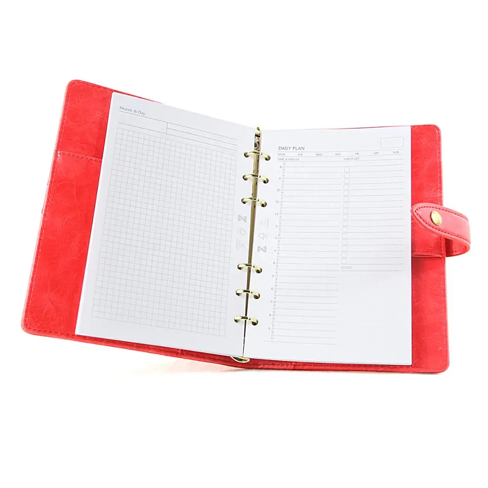 
2020 Refill Inner Page Inside Paper Dairy Weekly Planner A5 A6 Notebook 