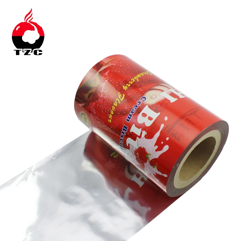 custom printed horizontal flow wrap  pillow wrapping for food packaging