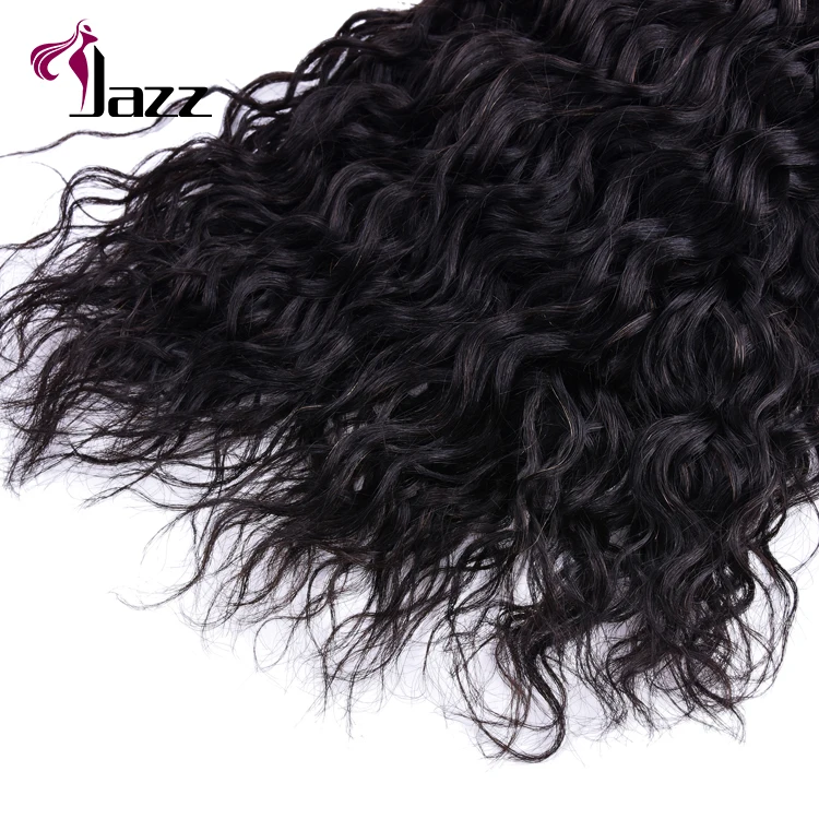 Super quality water wave hairreal brazilian human hair extension