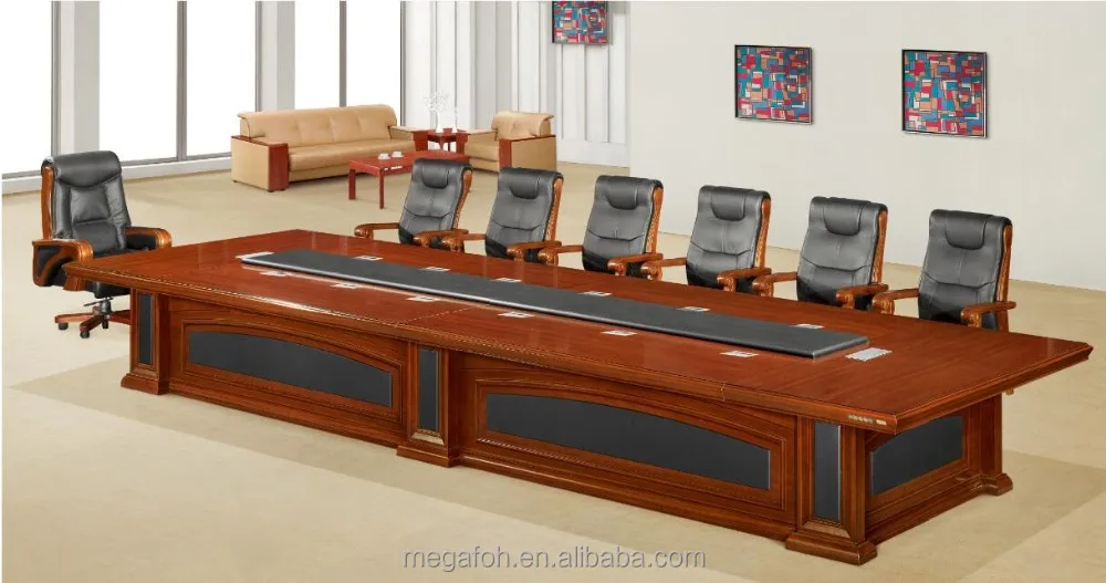 Современный офисный стол из розового дерева для конференц-зала, конференц-зала со стульями (FOH-H8013)