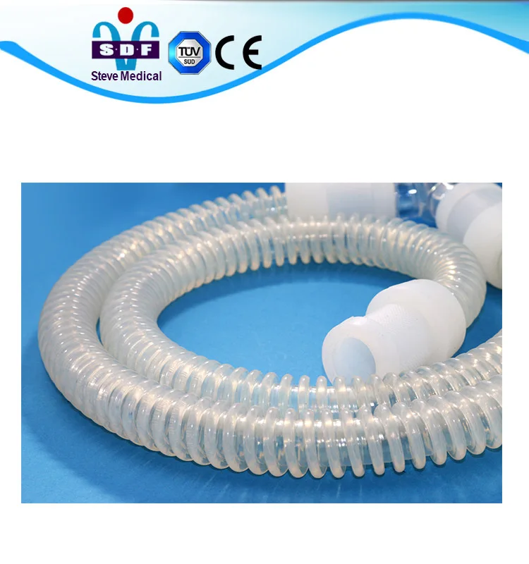 infant reusable silicon breathing circuit with water trap
